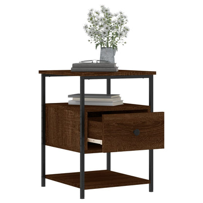 vidaXL Tables de chevet 2 pcs Aspect chêne marron 40x42x56 cm Bois d'ingénierie