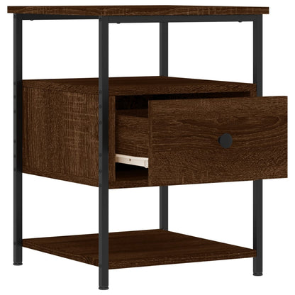 vidaXL Tables de chevet 2 pcs Aspect chêne marron 40x42x56 cm Bois d'ingénierie