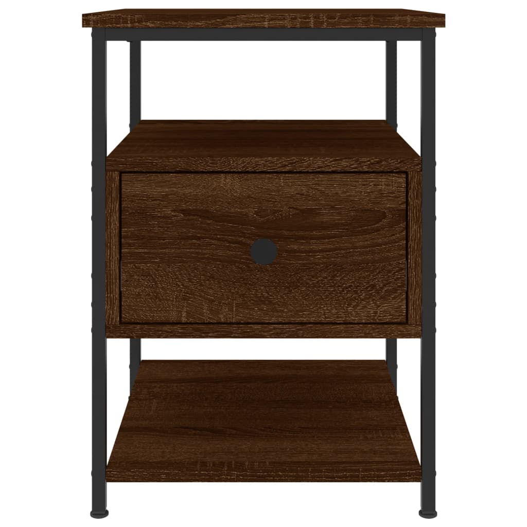 vidaXL Tables de chevet 2 pcs Aspect chêne marron 40x42x56 cm Bois d'ingénierie