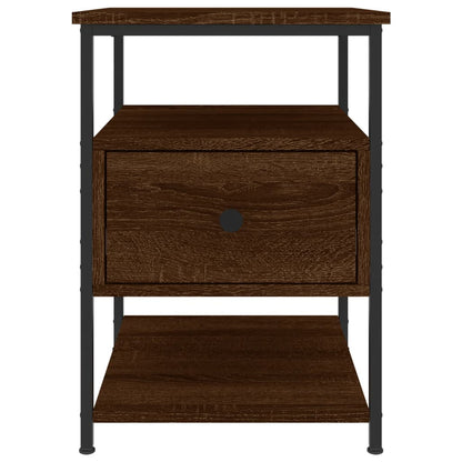 vidaXL Tables de chevet 2 pcs Aspect chêne marron 40x42x56 cm Bois d'ingénierie