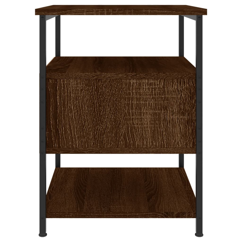 vidaXL Tables de chevet 2 pcs Aspect chêne marron 40x42x56 cm Bois d'ingénierie