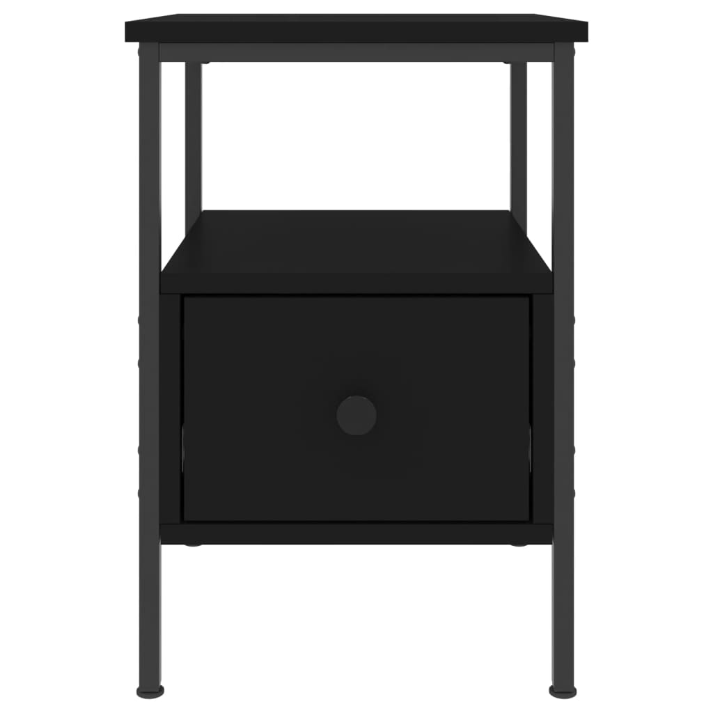 vidaXL Nachttisch Schwarz 34x36x50 cm Holzwerkstoff