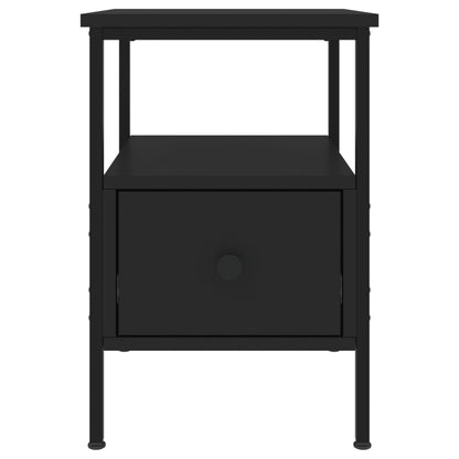 vidaXL Nachttische 2 Stk. Schwarz 34x36x50 cm Holzwerkstoff
