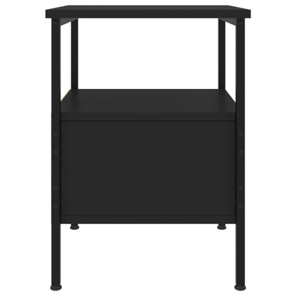 vidaXL Nachttische 2 Stk. Schwarz 34x36x50 cm Holzwerkstoff