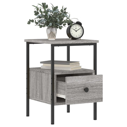 vidaXL Tables de chevet 2 pcs Gris Sonoma 34x36x50 cm Aggloméré