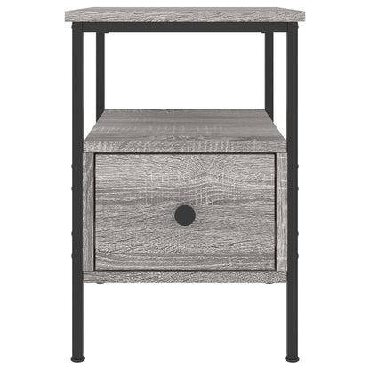 vidaXL Tables de chevet 2 pcs Gris Sonoma 34x36x50 cm Aggloméré