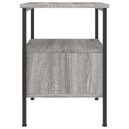 vidaXL Tables de chevet 2 pcs Gris Sonoma 34x36x50 cm Aggloméré
