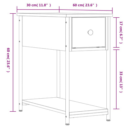 vidaXL Nachttische 2 Stk. Schwarz 30x60x60 cm Holzwerkstoff
