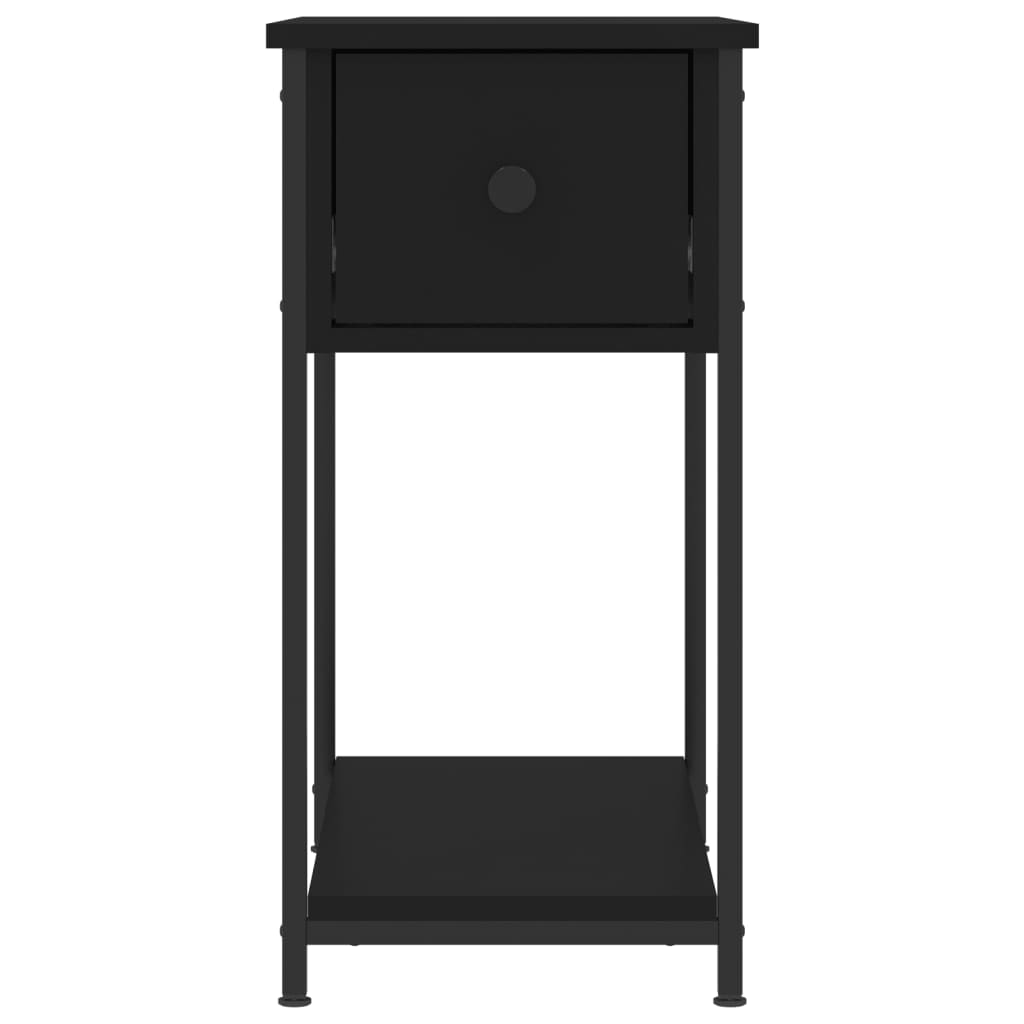 vidaXL Nachttische 2 Stk. Schwarz 30x60x60 cm Holzwerkstoff