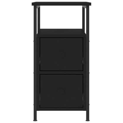 vidaXL Nachttische 2 Stk. Schwarz 30x60x60 cm Holzwerkstoff