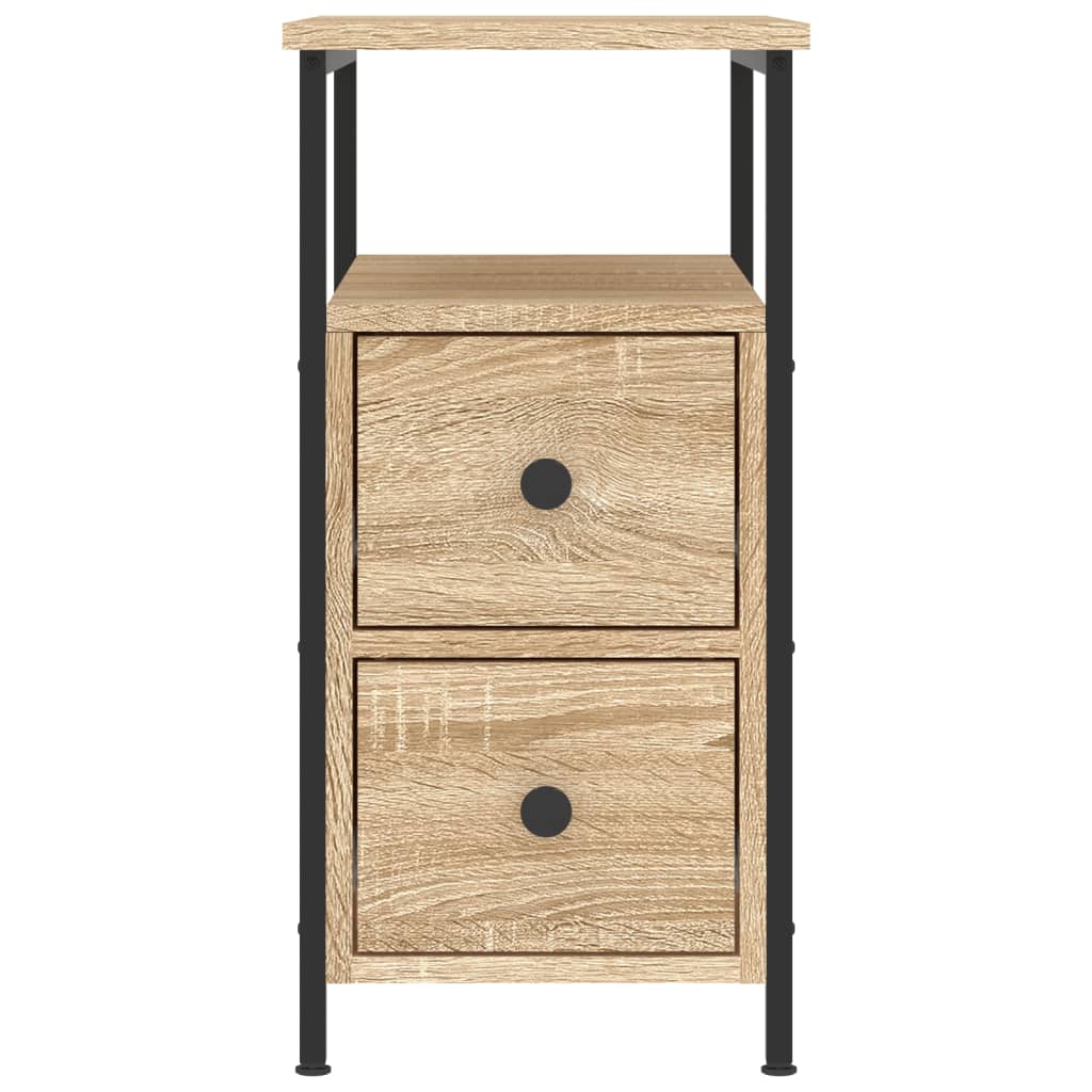 vidaXL Nachttisch Sonoma-Eiche 30x60x60 cm Holzwerkstoff