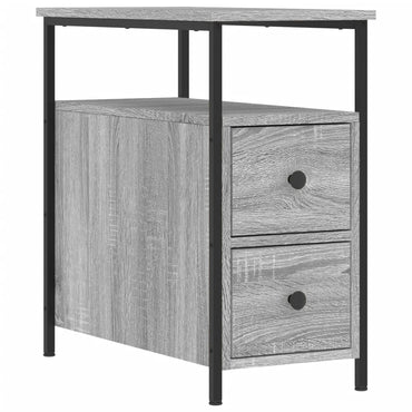 vidaXL Nachttisch Grau Sonoma-Eiche 30x60x60 cm Holzwerkstoff
