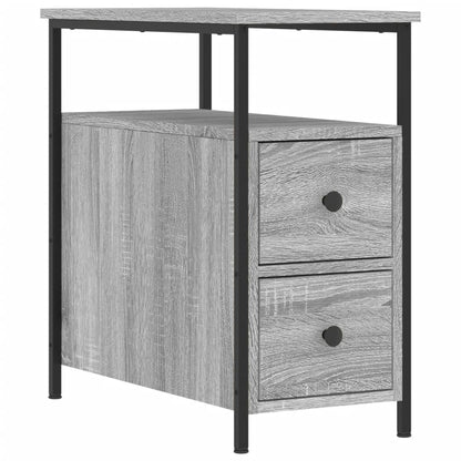 vidaXL Nachttisch Grau Sonoma-Eiche 30x60x60 cm Holzwerkstoff