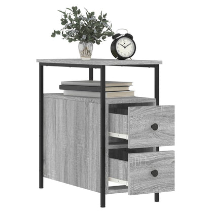 vidaXL Nachttisch Grau Sonoma-Eiche 30x60x60 cm Holzwerkstoff