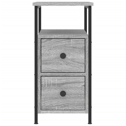 vidaXL Nachttisch Grau Sonoma-Eiche 30x60x60 cm Holzwerkstoff