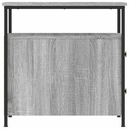 vidaXL Nachttisch Grau Sonoma-Eiche 30x60x60 cm Holzwerkstoff