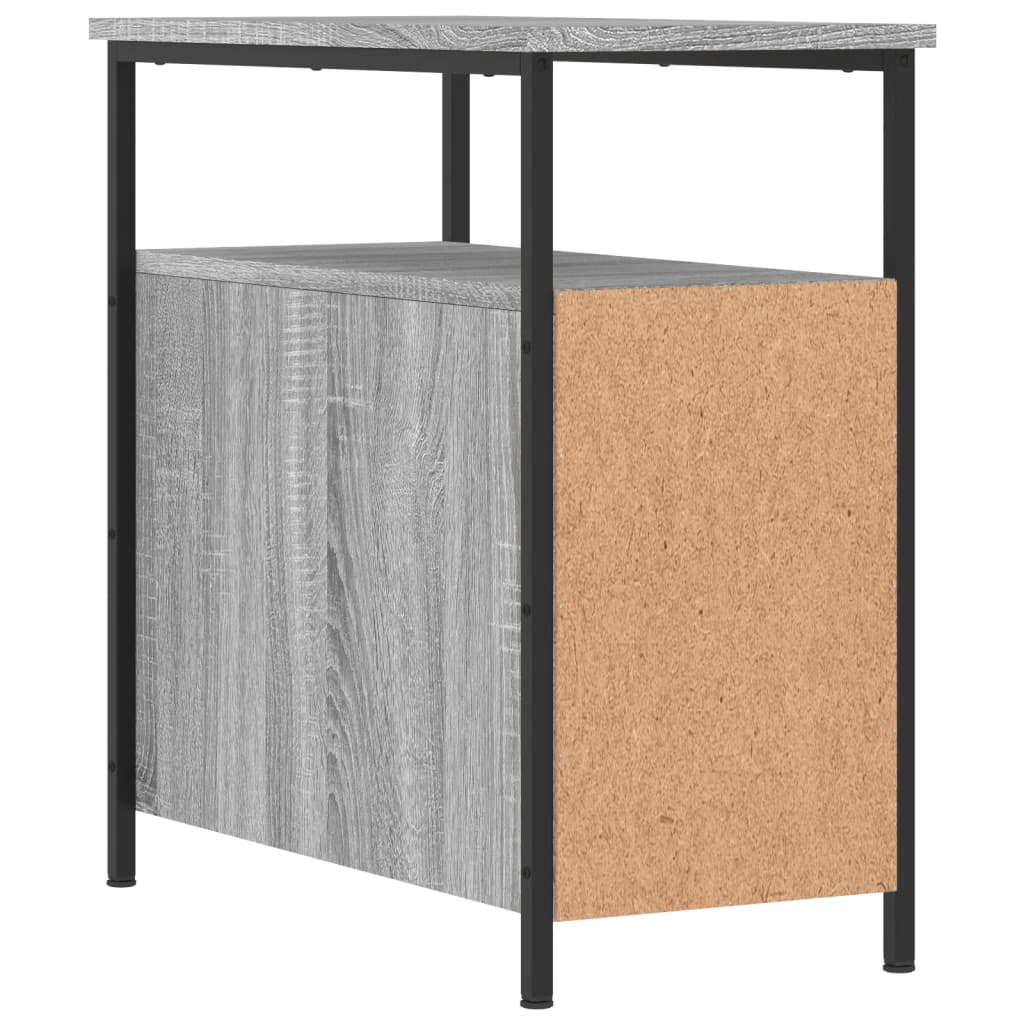 vidaXL Nachttisch Grau Sonoma-Eiche 30x60x60 cm Holzwerkstoff