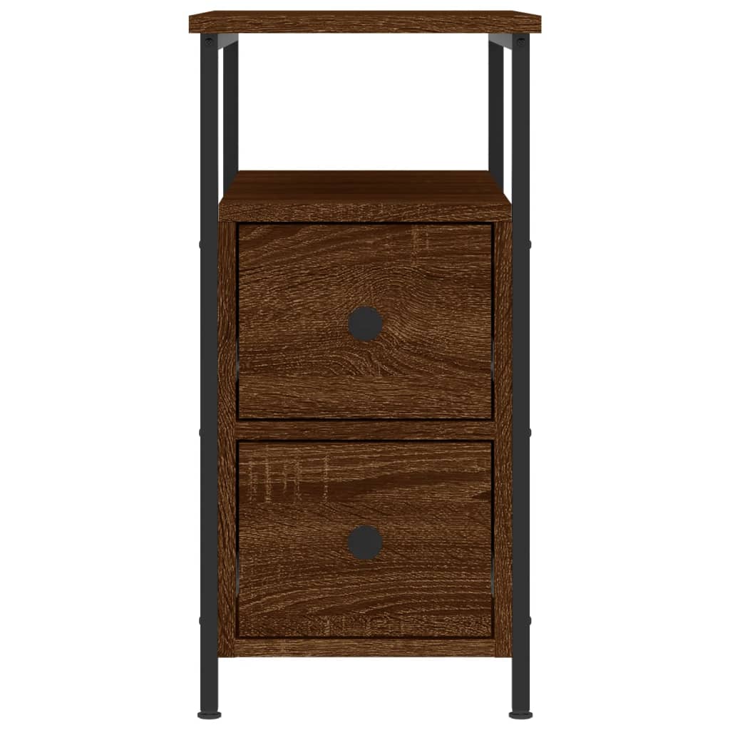 vidaXL Nachttisch Braun Eichen-Optik 30x60x60 cm Holzwerkstoff
