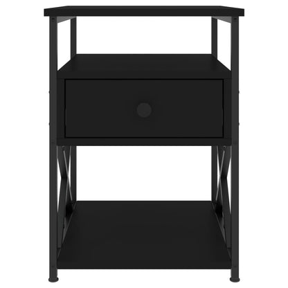 vidaXL Nachttisch Schwarz 40x42x55 cm Holzwerkstoff