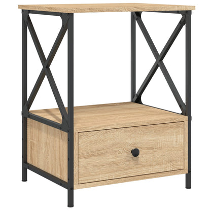 vidaXL Table de chevet chêne Sonoma 50x41x65 cm en bois d'ingénierie