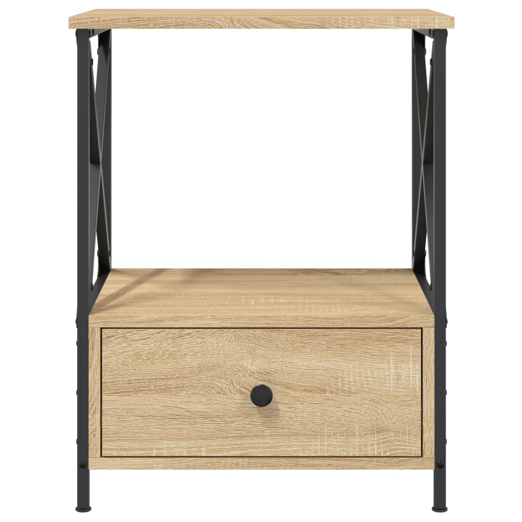 vidaXL Table de chevet chêne Sonoma 50x41x65 cm en bois d'ingénierie