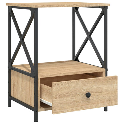 vidaXL Table de chevet chêne Sonoma 50x41x65 cm en bois d'ingénierie