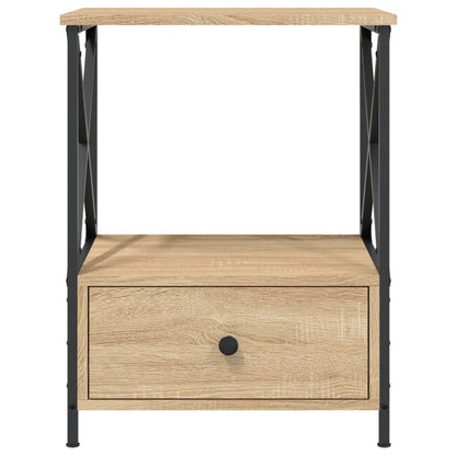 vidaXL Tables de chevet 2 pcs Chêne Sonoma 50x41x65 cm Bois d'ingénierie