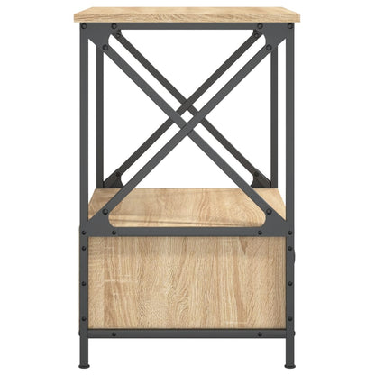 vidaXL Tables de chevet 2 pcs Chêne Sonoma 50x41x65 cm Bois d'ingénierie