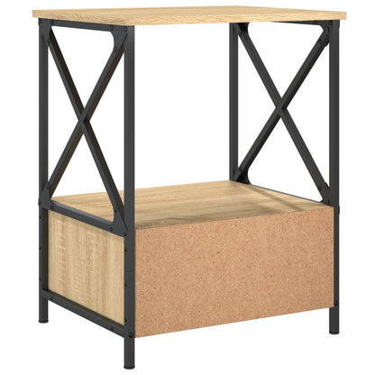 vidaXL Tables de chevet 2 pcs Chêne Sonoma 50x41x65 cm Bois d'ingénierie