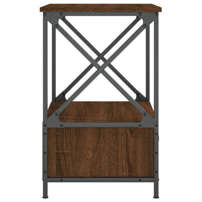 vidaXL Nachttisch Braun Eichen-Optik 50x41x65 cm Holzwerkstoff