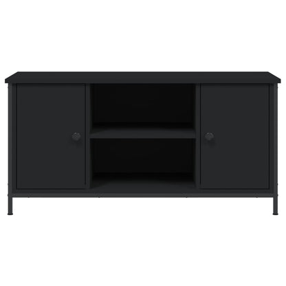 vidaXL Meuble TV Noir 100x40x50 cm Bois d'ingénierie