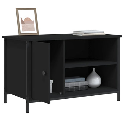 vidaXL TV-Schrank Schwarz 80x40x50 cm Holzwerkstoff