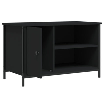 vidaXL TV-Schrank Schwarz 80x40x50 cm Holzwerkstoff