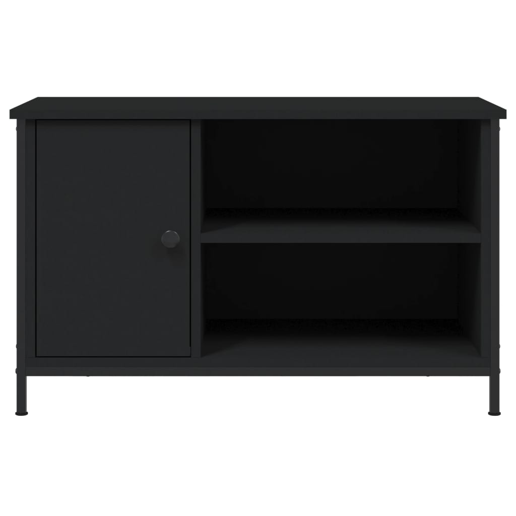 vidaXL TV-Schrank Schwarz 80x40x50 cm Holzwerkstoff