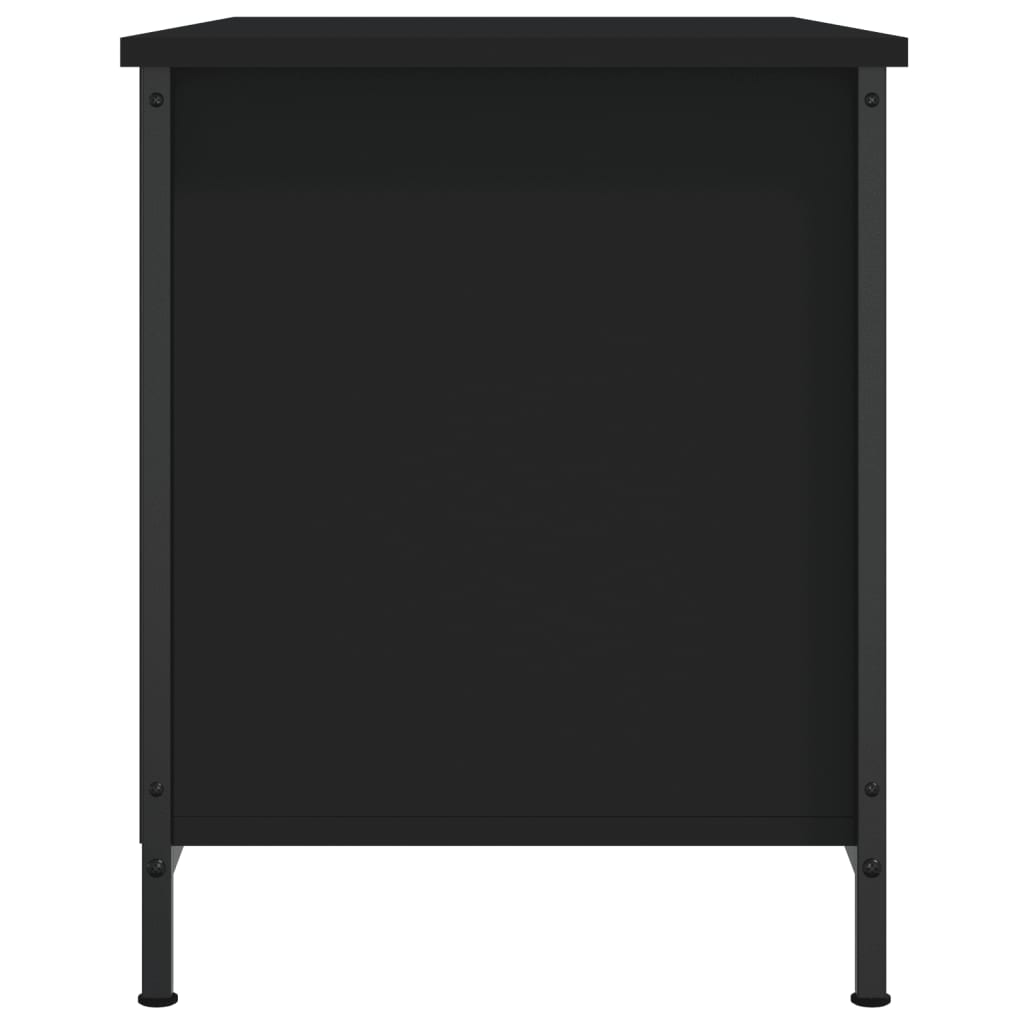 vidaXL TV-Schrank Schwarz 80x40x50 cm Holzwerkstoff