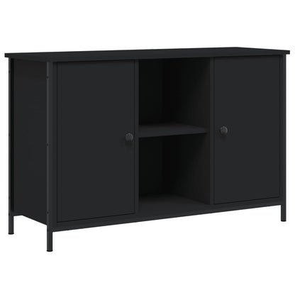 vidaXL Meuble TV Noir 100x35x65 cm Bois d'ingénierie