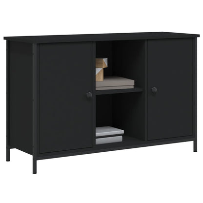 vidaXL Meuble TV Noir 100x35x65 cm Bois d'ingénierie
