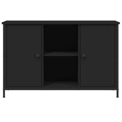 vidaXL Meuble TV Noir 100x35x65 cm Bois d'ingénierie