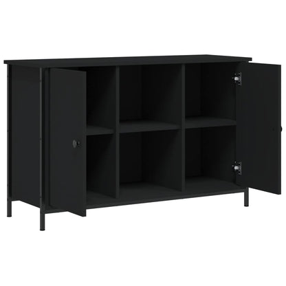 vidaXL Meuble TV Noir 100x35x65 cm Bois d'ingénierie