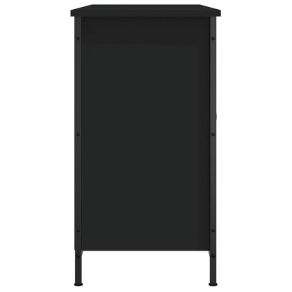 vidaXL Meuble TV Noir 100x35x65 cm Bois d'ingénierie
