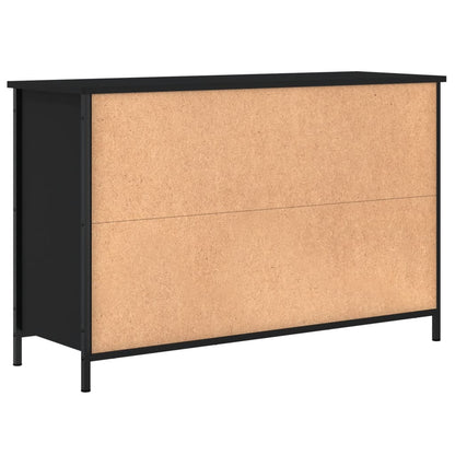 vidaXL Meuble TV Noir 100x35x65 cm Bois d'ingénierie