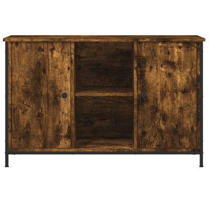 vidaXL Meuble TV chêne fumé 100x35x65 cm en bois d'ingénierie