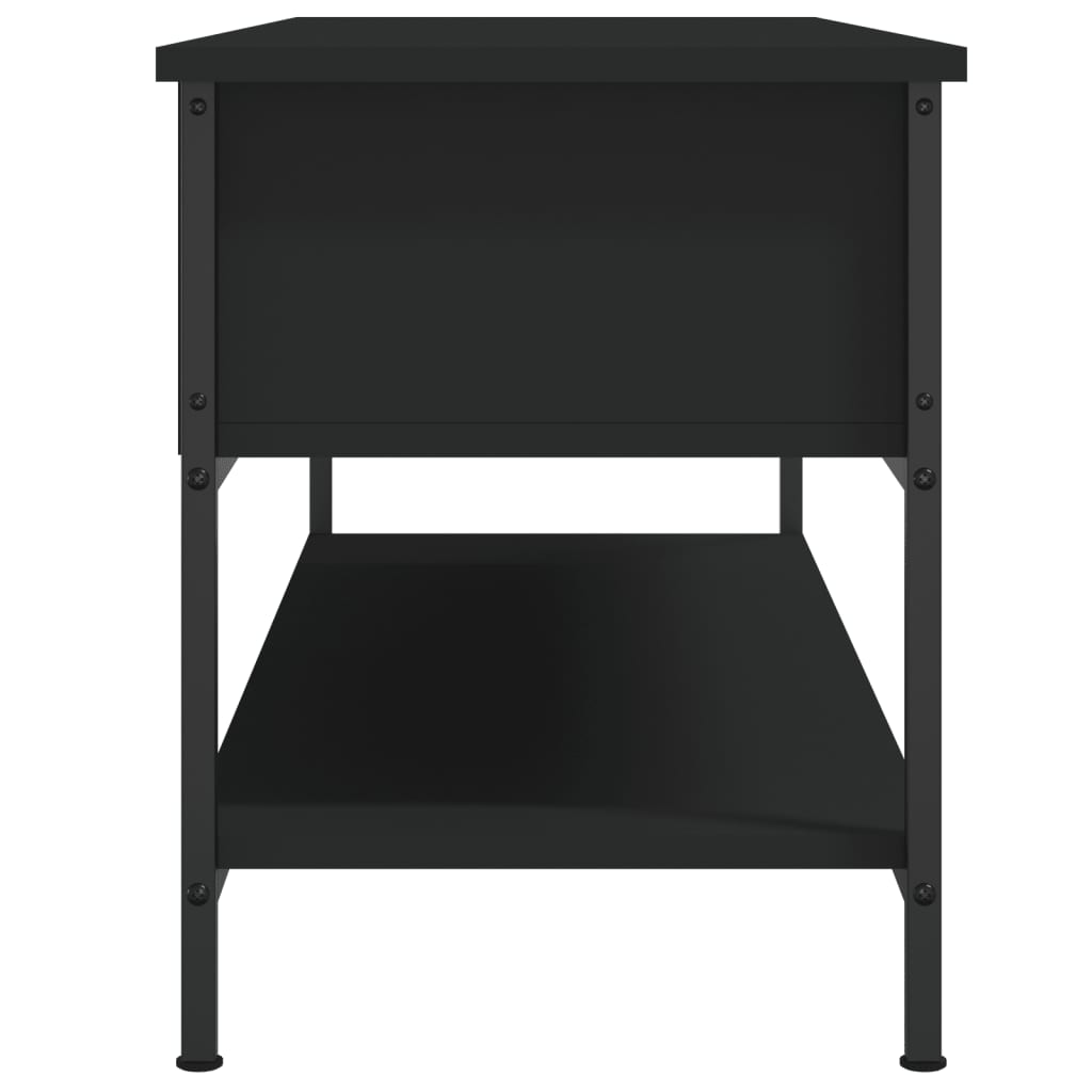 Meuble TV vidaXL noir 100x35x45 cm en bois d'ingénierie