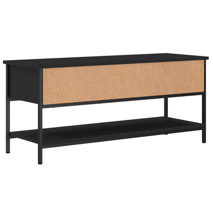 Meuble TV vidaXL noir 100x35x45 cm en bois d'ingénierie