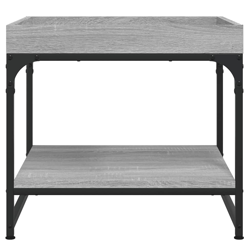 vidaXL Couchtisch Grau Sonoma 49,5x49,5x45 cm Holzwerkstoff