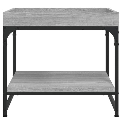vidaXL Couchtisch Grau Sonoma 49,5x49,5x45 cm Holzwerkstoff