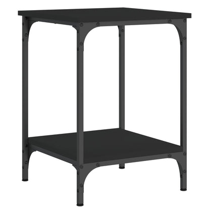 vidaXL Table basse noire 40x40x55 cm en bois d'ingénierie