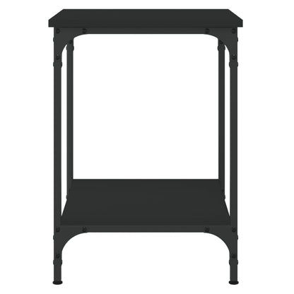 vidaXL Table basse noire 40x40x55 cm en bois d'ingénierie