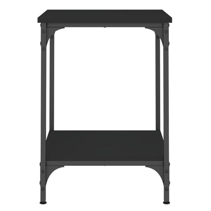 vidaXL Table basse noire 40x40x55 cm en bois d'ingénierie