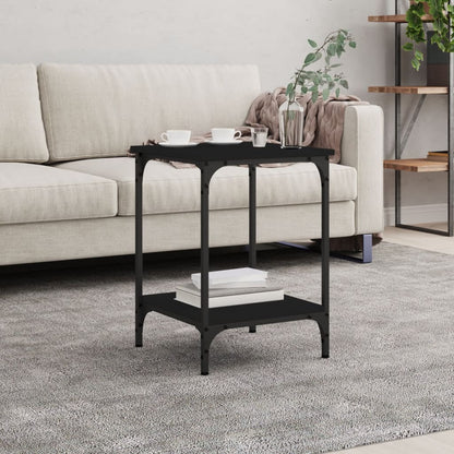 vidaXL Table basse noire 40x40x55 cm en bois d'ingénierie
